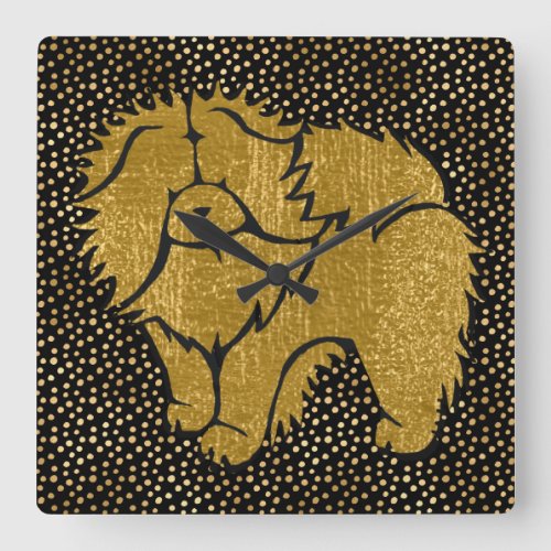 SPARKLY THANG Chow faux metallic wall clock