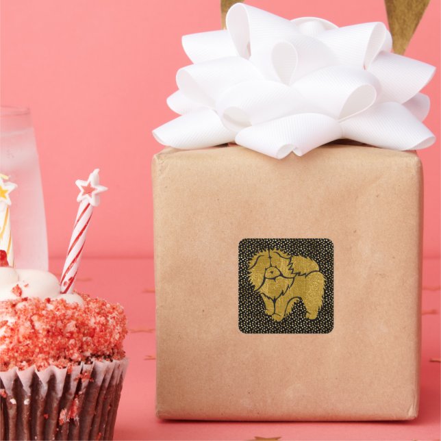 SPARKLY THANG ROUGH CHOW faux metallic stickers (Party)