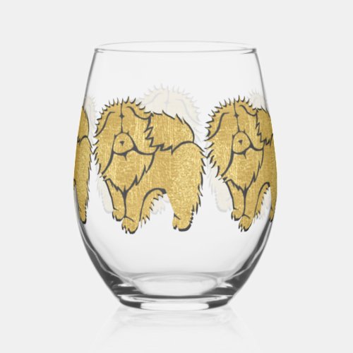 Sparkly Thang Rough Chow Stemless Wine Glass