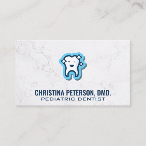 Sparkly Tooth  Dental Appointment Card