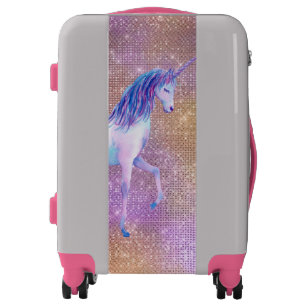 pink sparkly suitcase