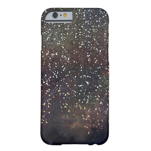 Sparkly Watercolor Earthy Rustic Modern Glam Barely There iPhone 6 Case