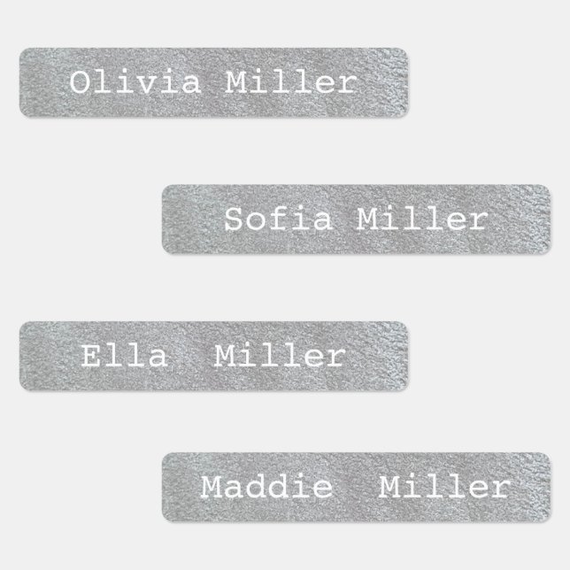 Sparkly waterproof name labels for school daycare (Group)