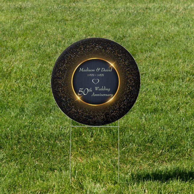 Sparkly Wedding Anniversary Sign (Insitu)