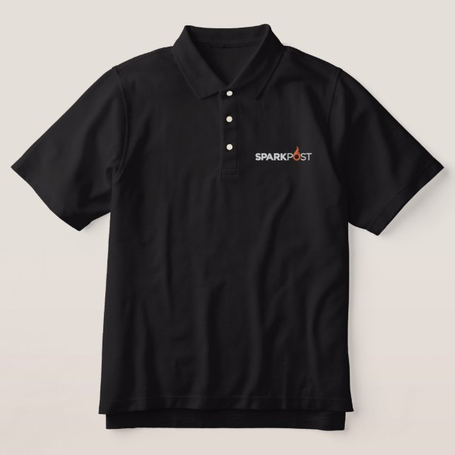 SparkPost Black Polo (Design Front)