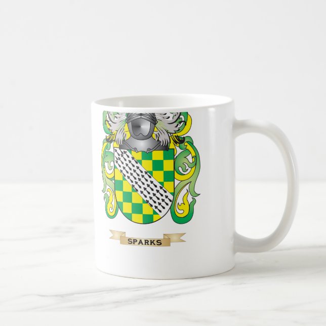 Sparks Coat of Arms (Family Crest) Coffee Mug (Right)