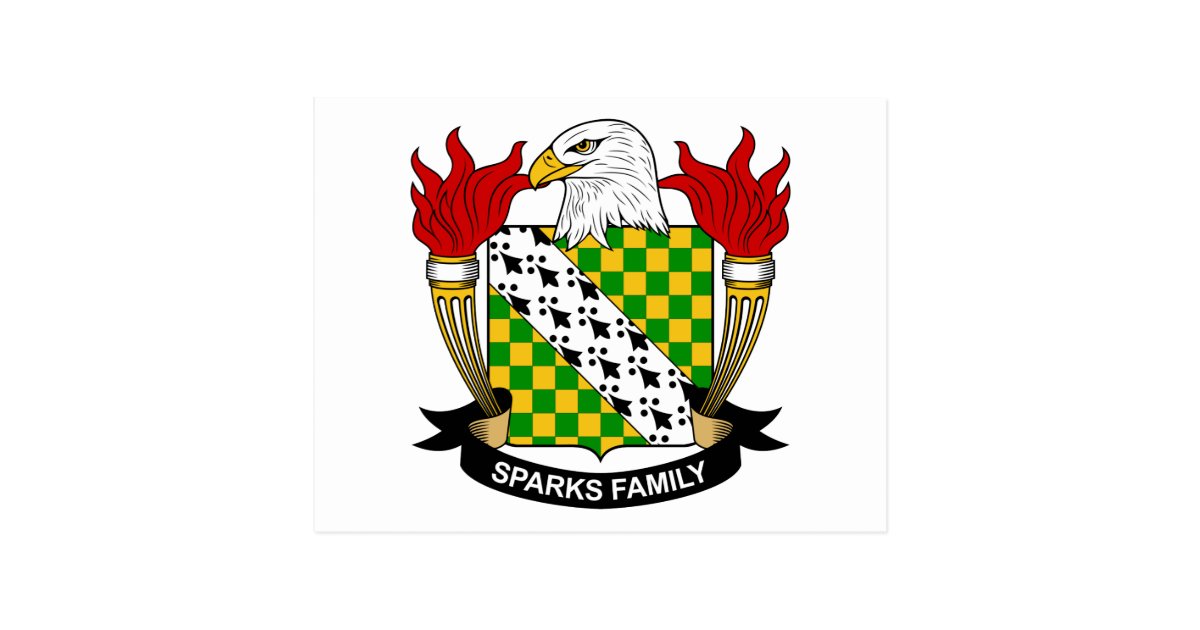 Sparks Family Crest Postcard | Zazzle.com