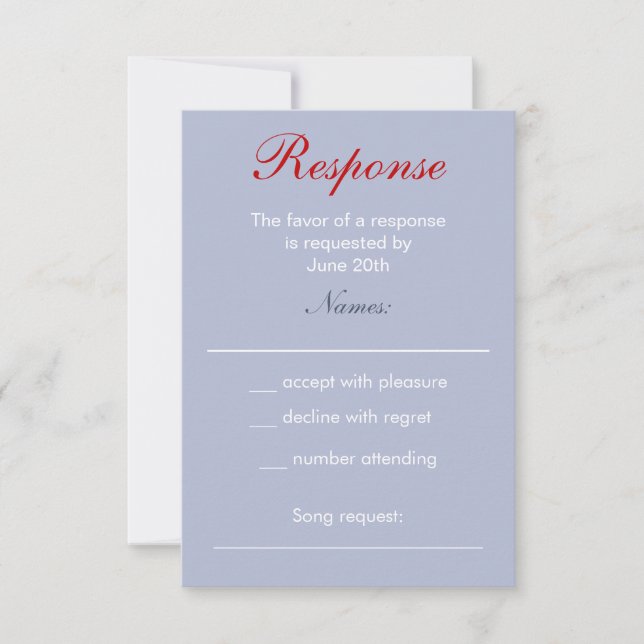 Sparks Fly Fourth of July Wedding Response Card (Front)