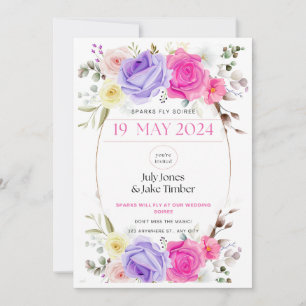 Sparks Fly Soiree Wedding Online Invitation