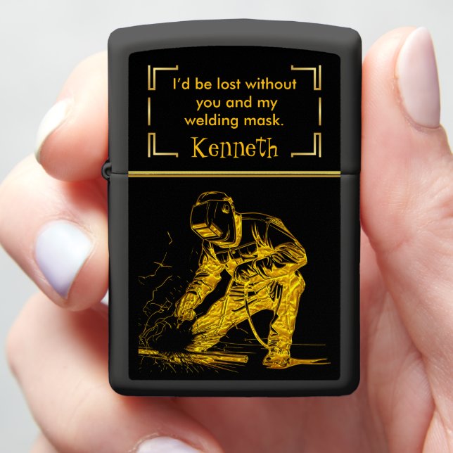 Sparks fly when I’m with you… literally! Zippo Lighter (In Hand)