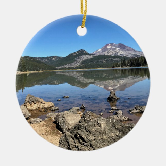 Sparks Lake, OR Ceramic Ornament (Front)