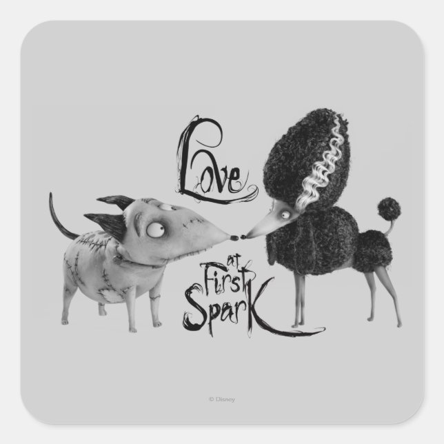 Sparky and Persephone: Love at First Spark Square Sticker (Front)
