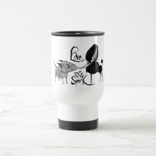 Sparky and Persephone Love at First Spark Travel Mug