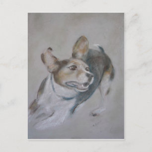 Sparky Dog:  Running Postcard