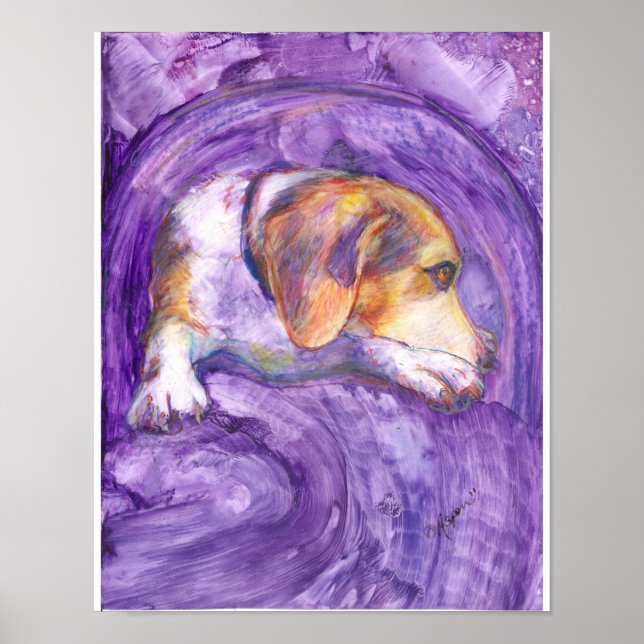 Sparky Dog:  The Pensive Pup Poster (Front)