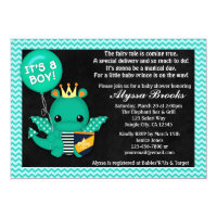 Sparky Dragon Baby Shower Invitations Boys #197