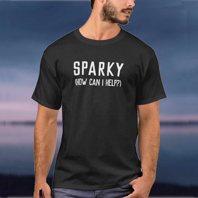 Sparky Electrician - Electrical Company Business T-Shirt (Creator Uploaded)