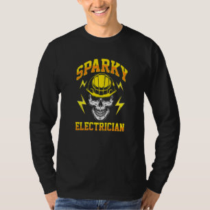 Sparky Electrician Electricity Craftsman Lineworke T-Shirt