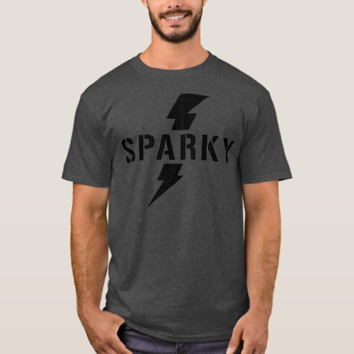 Sparky Electrician lightening bolt  T_Shirt