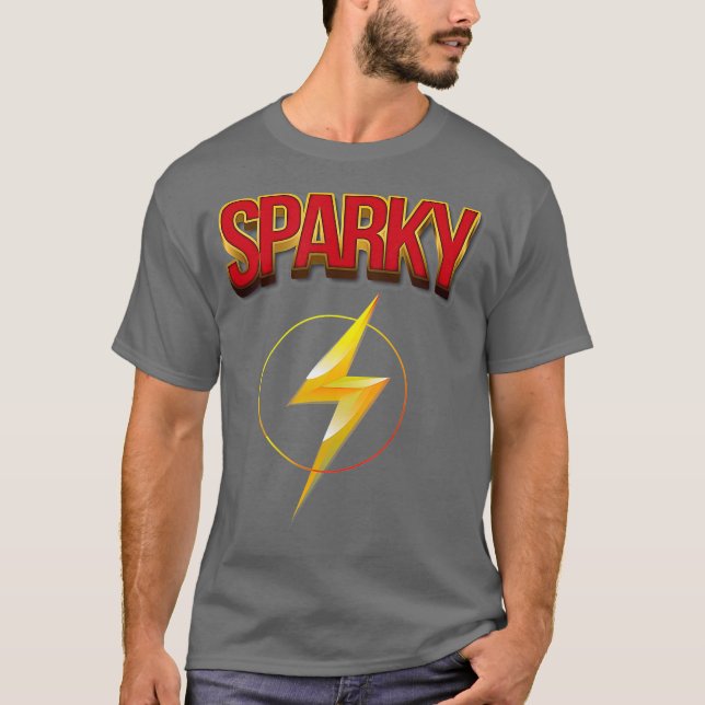 Sparky Funny Electrical Engineer Electrician T-Shirt (Front)