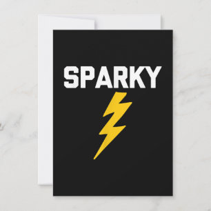 Sparky Funny Saying Sarcastic Novelty Electrician Note Card