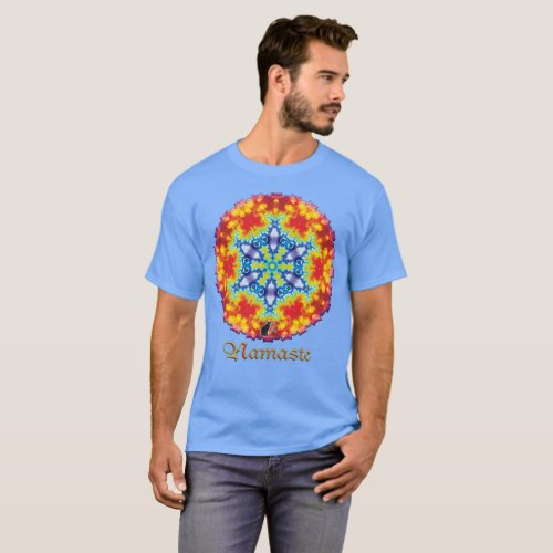 Sparky Namaste Kaleidoscope T_shirt