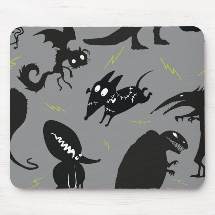 Sparky Running Silhouette Mousepads