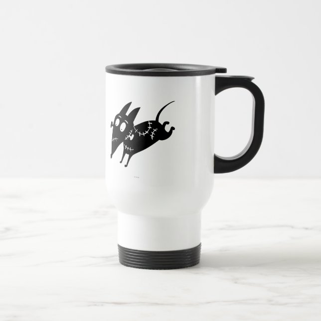 Sparky Running Silhouette Travel Mug (Right)