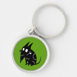 Sparky Sitting Silhouette Keychain