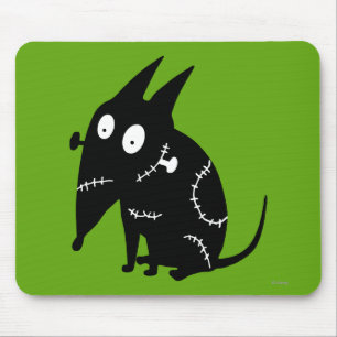 Sparky Sitting Silhouette Mouse Pad