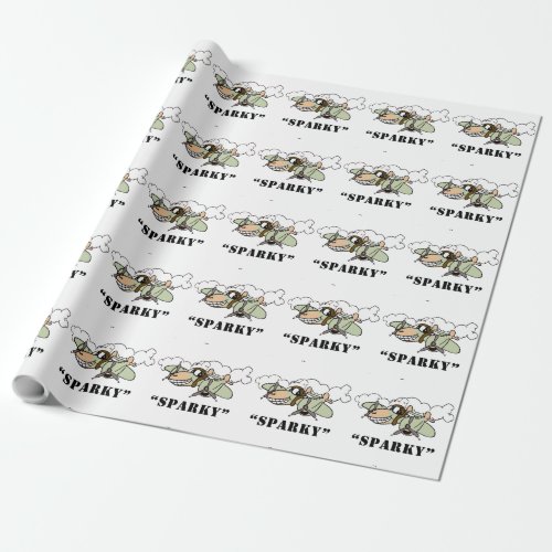 Sparky the P_38 Lightning Wrapping Paper
