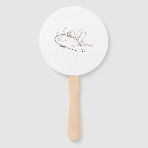 Sparky the Scruffy Hedgehog - Hand Drawn Kid's Fan