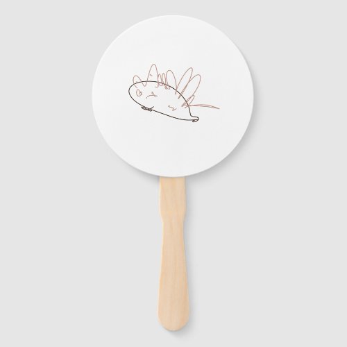 Sparky the Scruffy Hedgehog - Hand Drawn Kid's Fan