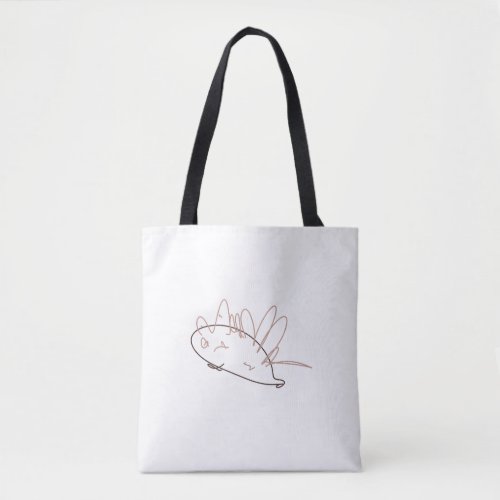 Sparky the Scruffy Hedgehog - Hand Drawn Kid's Tote Bag