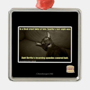 Sparky's last sight metal ornament