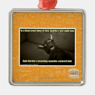 Sparky's last sight metal ornament