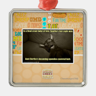 Sparky's last sight metal ornament