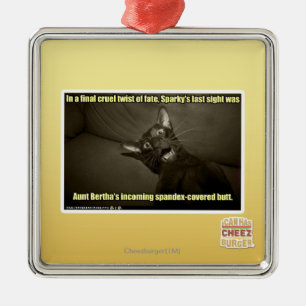 Sparky's last sight metal ornament