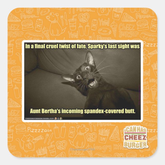 Sparky's last sight square sticker (Front)