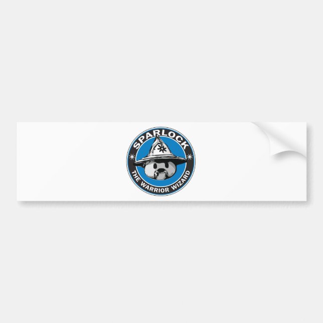 Sparlock the Warrior Wizard Bumper Sticker (Front)