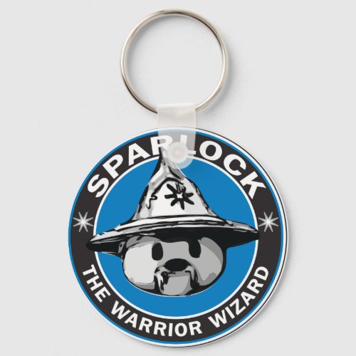 Sparlock the Warrior Wizard Keychain