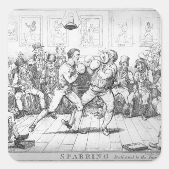 Sparring, 1817 square sticker (Front)