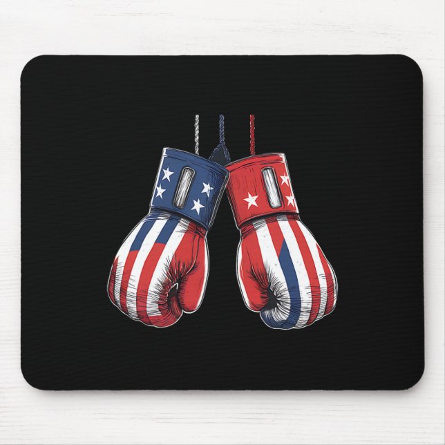 Sparring Kickboxing Or Boxing Heavy Training Mitts Mouse Pad (Front)