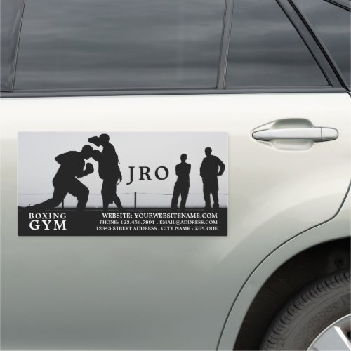 Sparring Match Boxer Boxing Trainer Car Magnet