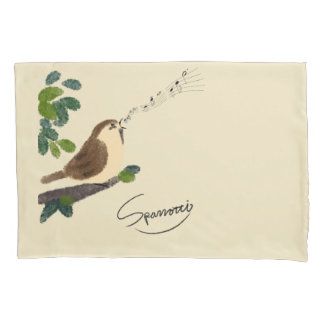 Sparrow スズメ Sparrotti スパロッティ Pillow Case
