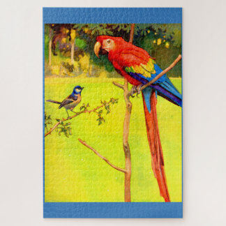 sparrow and parrot jigsaw puzzle