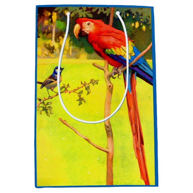 sparrow and parrot medium gift bag (Front)