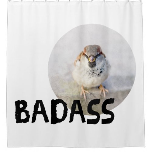 Sparrow _ Badass Shower Curtain