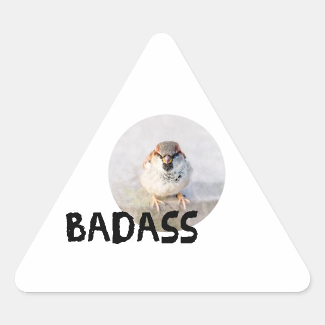 Sparrow - Badass Triangle Sticker (Front)