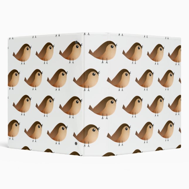 Sparrow Bird   3 Ring Binder (Background)